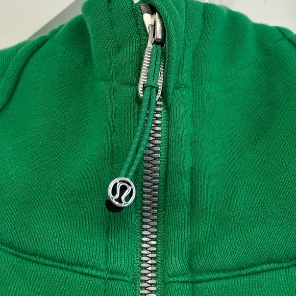 Lululemon Scuba Full Zip Cropped Hoodie In Green Punch Size 8 - Picture 4 of 7